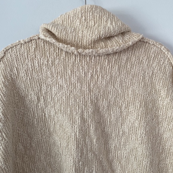 FREE PEOPLE Cowl Neck Nubby Knit Crop Sweater - Picture 10 of 12